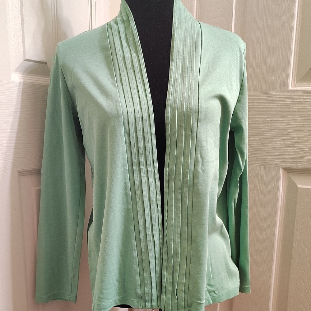 Lands' End Light Green Women's Cardigan
